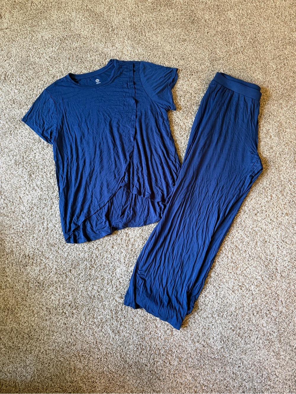 Navy Kindered Bravely Nursing Pajamas